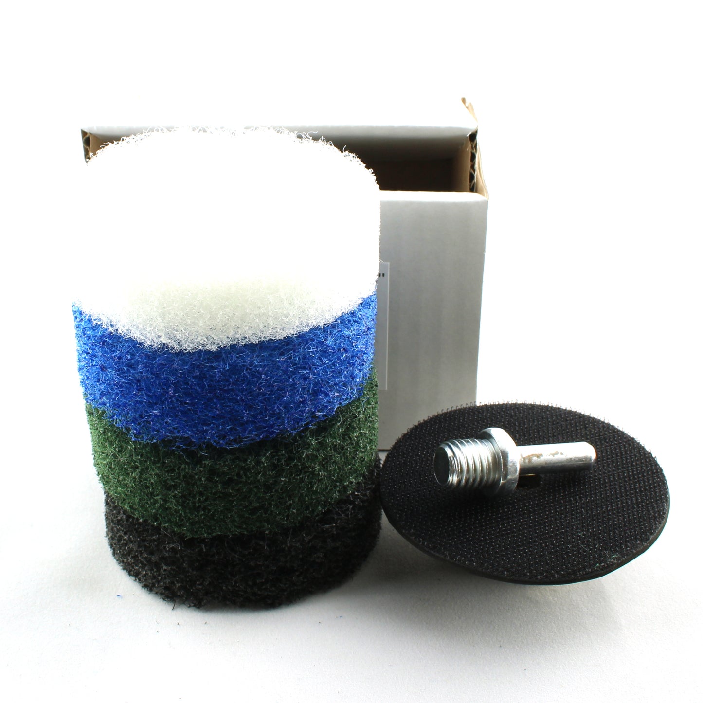 Nylon fiber abrasive pads 3inch - 4 grits set PLUS