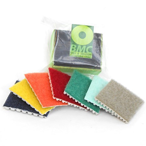 Mini diamond plates to handpolishing marble