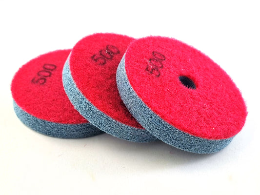 Dischi diamantati Sponge Fiber 3", grana 500, 3 pezzi